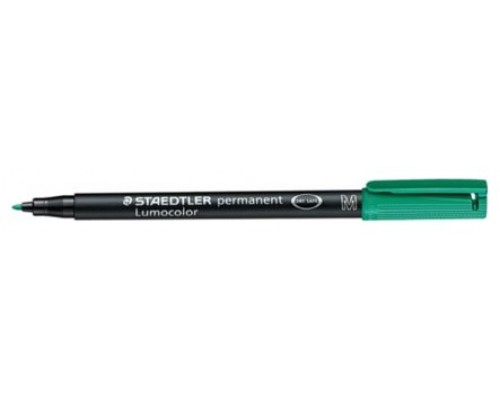 MARCADOR LUMOCOLOR PERMANENTE PUNTA MEDIA 1MM. VERDE STAEDTLER 317-5 (MIN10) (Espera 4 dias)