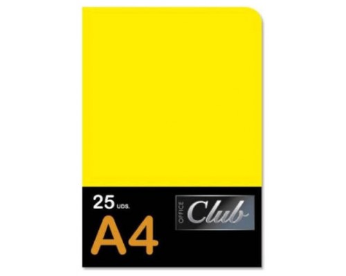 PACK 25 UNIDADES SUBCARPETA FORMATO A4 AMARILLO OFFICE CLUB 318191 (Espera 4 dias)