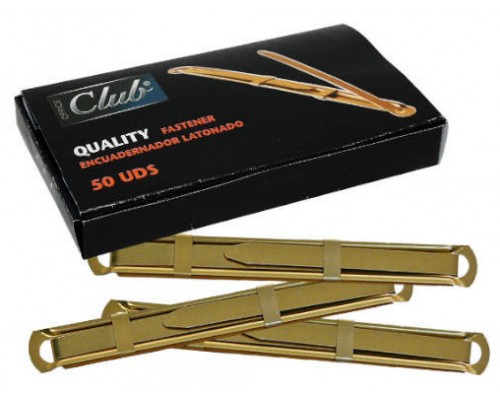 CAJA 50 UNIDADES FASTENER LATONADO CALIDAD EXTRA OFFICE CLUB 319397 (Espera 4 dias)