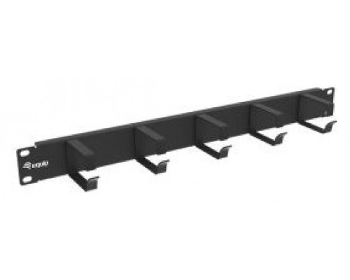 PANEL ORGANIZADOR DE CABLES COLOR NEGRO 1U