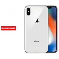 APPLE iPHONE X 64GB SILVER REACONDICIONADO GRADO B (Espera 4 dias)