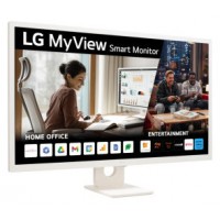 LG MONITOR (32SR50F-W) SMART MONITOR 32" WEBOS 23. PANEL IPS (NORMAL): 1920X1080, SRGB 99%, 250NITS, 3000:1, DIAG. 80CM, HDR10. ENTRADAS: 2XHDMI2.1, 2XUSB VESA 100X100 / BLANCO (Espera 4 dias)