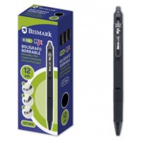 BOLIGRAFO BORRABLE C/CLIP NEGRO BISMARK 330216 (MIN12) (Espera 4 dias)