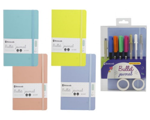 SET  LIBRETA BULLET SOFT +  ROTULADORES PINCEL Y BOLIGRAFOOS BISMARK INGRAF 330619 (Espera 4 dias)