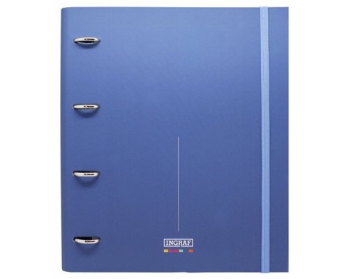 Ingraf 350763 carpeta de cartón A4 Azul (Espera 4 dias)