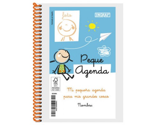 AGENDA ESCOLAR 2022-2023 PEQUE 8º DIA PAGINA TAPA PERSONALIZABLE INGRAF 350984 (Espera 4 dias)