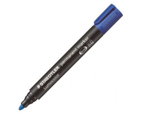 MARCADOR PERMANENTE LUMOCOLOR 352 TRAZO 2MM. AZUL STAEDTLER 352-3 (MIN10) (Espera 4 dias)