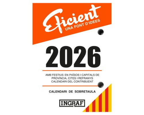 BLOC BUFFET 2026 EFICIENTE CATALAN INGRAF 356435 (Espera 4 dias) BLOC BUFFET 2026 EFICIENTE CATALAN INGRAF 356435 (Espera 4 dias)