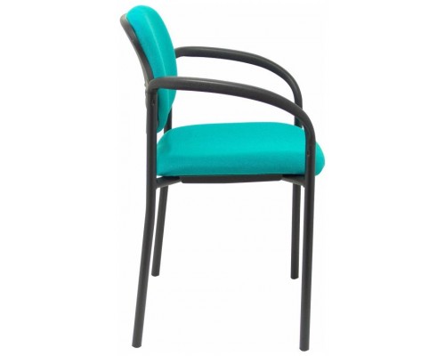 PIQUERAS Y CRESPO NOWY STYL Silla fija Styl bali turquesa chasis negro con brazos