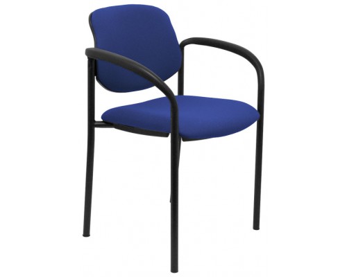 PIQUERAS Y CRESPO NOWY STYL Silla fija Styl bali azul chasis negro con brazos