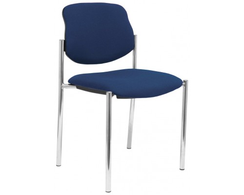 PIQUERAS Y CRESPO NOWY STYL Silla fija Styl bali azul marino chasis cromo