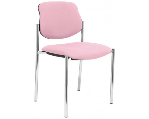 PIQUERAS Y CRESPO NOWY STYL Silla fija Styl bali rosa chasis cromo