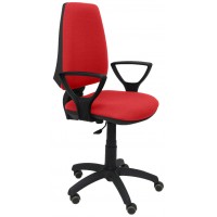 PIQUERAS Y CRESPO Silla Elche CP bali rojo brazos fijos ruedas de parque