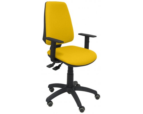 PIQUERAS Y CRESPO Silla Elche S bali amarillo brazos regulables ruedas de parque