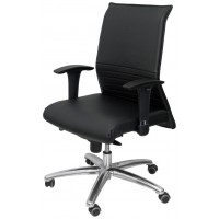 PIQUERAS Y CRESPO Sillon Albacete confidente piel negro hasta 160 kg