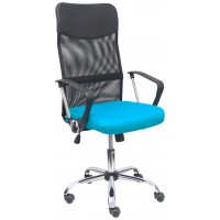 PIQUERAS Y CRESPO Silla Gontar respaldo malla negro asiento turquesa ¡Ultimas unidades!!