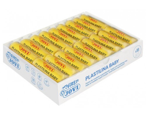 MY FIRST PLASTILINA BABY CAJA 18 PASTILLAS PASTA PARA MODELAR SÚPER BLANDA 38 G AMARILLO  NEW JOVI 37002 (Espera 4 dias)