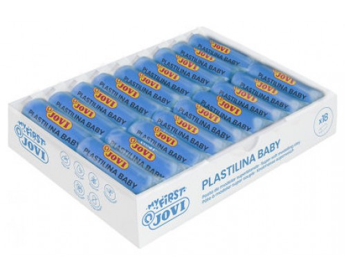 MY FIRSTPLASTILINA BABY CAJA 18 PASTILLAS PASTA PARA MODELAR SÚPER BLANDA 38 G AZUL  NEW JOVI 37012 (Espera 4 dias)