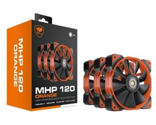 Cougar Ventilador Mhp 120 Orange Pack 3