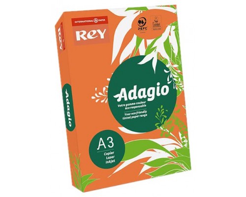 PAQUETE 500H PAPEL 80GR A3 NARANJA INTENSO ADAGIO 40002498 (MIN5) (Espera 4 dias)