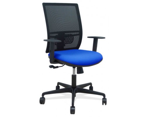 SILLA YUNQUERA SINCRO MALLA NEGRA BALI AZUL BRAZO REGULABLE PIQUERAS Y CRESPO 400SM840B229B10B68R65 (Espera 4 dias)