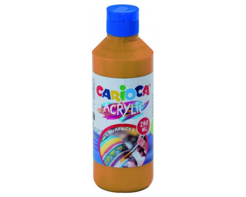 BOTELLA PINTURA ACRILICA 250 ML. ORO CARIOCA 40431/19 (Espera 4 dias)