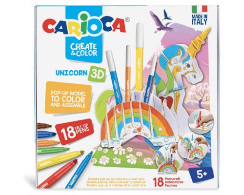 SET CREATE & COLOR UNICORN 3D CARIOCA 42986 (Espera 4 dias)