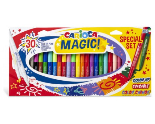 CAJA SET 30 ROTULADORES MÁGICOS MAGIC MARKERS CARIOCA 43183 (Espera 4 dias)