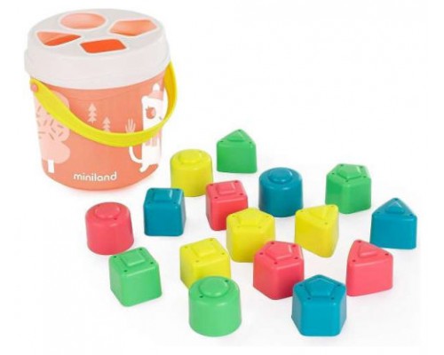 CUBO & FORMAS ENCAJABLE COLOR SALMON MINILAND 5005097342 (Espera 4 dias)