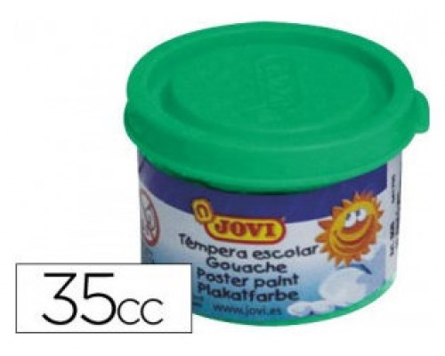 ESTUCHE TÉMPERA ESCOLAR 5 BOTES 35 ML - VERDE MEDIO JOVI 50317 (Espera 4 dias)