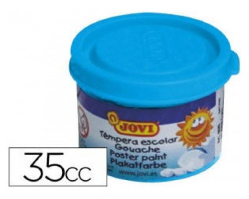 ESTUCHE TÉMPERA ESCOLAR 5 BOTES 35 ML - AZUL CYAN JOVI 50321 (Espera 4 dias)