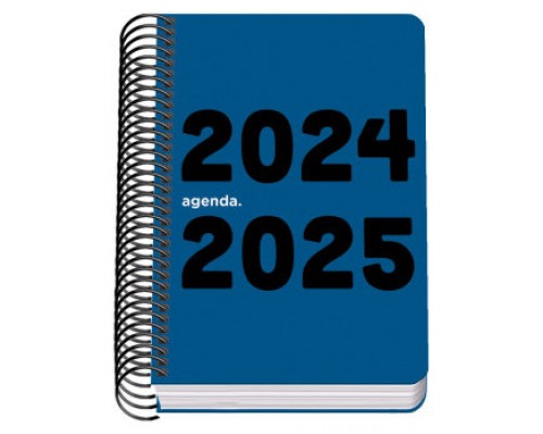 AGENDA ESCOLAR 2024-2025 TAMAÑO A6 TAPA POLIPROPILENO  DÍA PÁGINA MEMORY BASIC AZUL DOHE 51763 (Espera 4 dias)