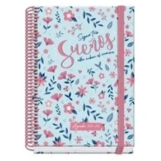 AGENDA ESCOLAR 2025-2026 TAMAÑO A5 TAPA CARTON FORRADO SEMANA VISTA PRIME BLOSSOM DOHE 52039 (Espera 4 dias)