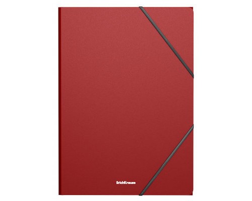 CARPETA CON GOMAS ELÁSTICAS MATT CLASSIC, A4, ROJO ERICH KRAUSE 53324 (MIN4) (Espera 4 dias)