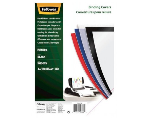 PACK 100 PORTADAS POLIPROPILENO A4 300 MICRAS AZUL FELLOWES 5476902 (Espera 4 dias)