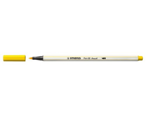 ROTULADOR PUNTA FIBRA PINCEL PEN 68 BRUSH AMARILLO STABILO 568/44 (MIN10) (Espera 4 dias)