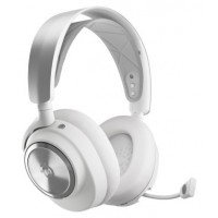 Steelseries Arctis Nova Pro Wireless Auriculares Inalámbrico y alámbrico Diadema Juego Bluetooth Plata, Blanco (Espera 4 dias)