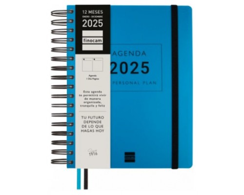 AGENDA 2025 TEMPUS 1/4 155X217MM DIA PAGINA AZUL FINOCAM 626301025 (Espera 4 dias)