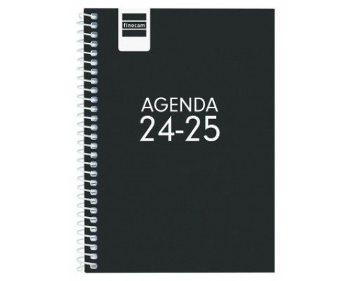 AGENDA ESCOLAR 2024-2025 8º 120X164 SEMANA VISTA HORIZONTAL COOL NEGRO FINOCAM 645000325 (Espera 4 dias)