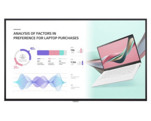 LG 65UH5J-H pantalla de señalización Pantalla plana para señalización digital 165,1 cm (65") LED Wifi 500 cd / m² 4K Ultra HD Negro Web OS 24/7 (Espera 4 dias)