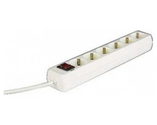 HAMA Home Regleta 6 Tomas Interruptor 1,4m Blanca