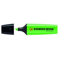 MARCADOR FLUORESCENTE BOSS ORIGINAL TRAZO 2/5MM. VERDE STABILO 70/33 (MIN10) (Espera 4 dias)