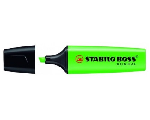 MARCADOR FLUORESCENTE BOSS ORIGINAL TRAZO 2/5MM. VERDE STABILO 70/33 (MIN10) (Espera 4 dias)