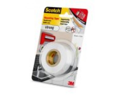 ROLLO CINTA DE MONTAJE DOBLE CARA PARA INTERIORES 19MM X 1,5M HASTA 7KG FIX 4496G-1915-P SCOTH 7100263303 (Espera 4 dias)