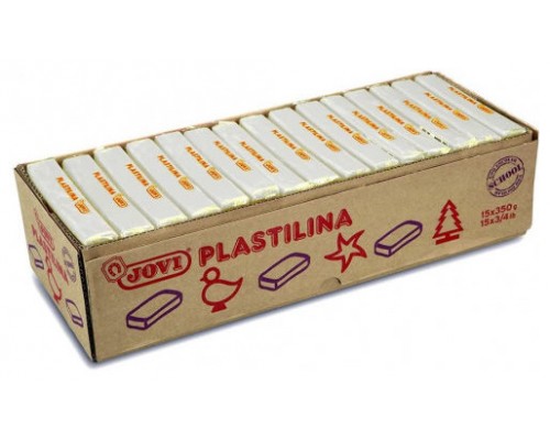 CAJA 15 PASTILLAS PLASTILINA 350 G - BLANCO JOVI 7201 (Espera 4 dias)