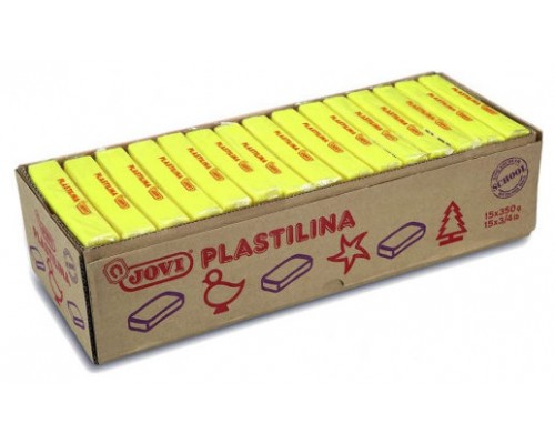 CAJA 15 PASTILLAS PLASTILINA 350 G - AMARILLO OSCURO JOVI 7203 (Espera 4 dias)