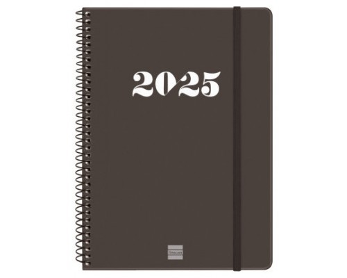 AGENDA 2025 BASIC MY E10 155X212MM SEMANA VISTA HORIZONTAL NEGRO FINOCAM 743506025 (Espera 4 dias)