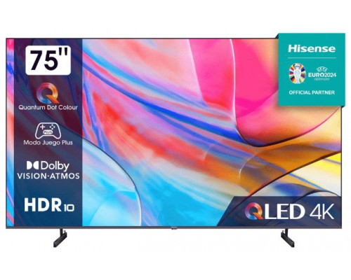 TV HISENSE 75" 75A7KQ UHD QLED SMART TV HDR10+