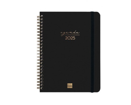 AGENDA 2025 TRENDY ALMA E10 155X212MM SEMANA VISTA HORIZONTAL NEGRO FINOCAM 762020125 (Espera 4 dias)