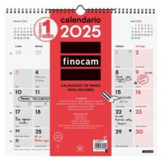 CALENDARIO 2025 NEUTRO PARED ESCRIBIR L 340X320MM FINOCAM 780070025 (Espera 4 dias)